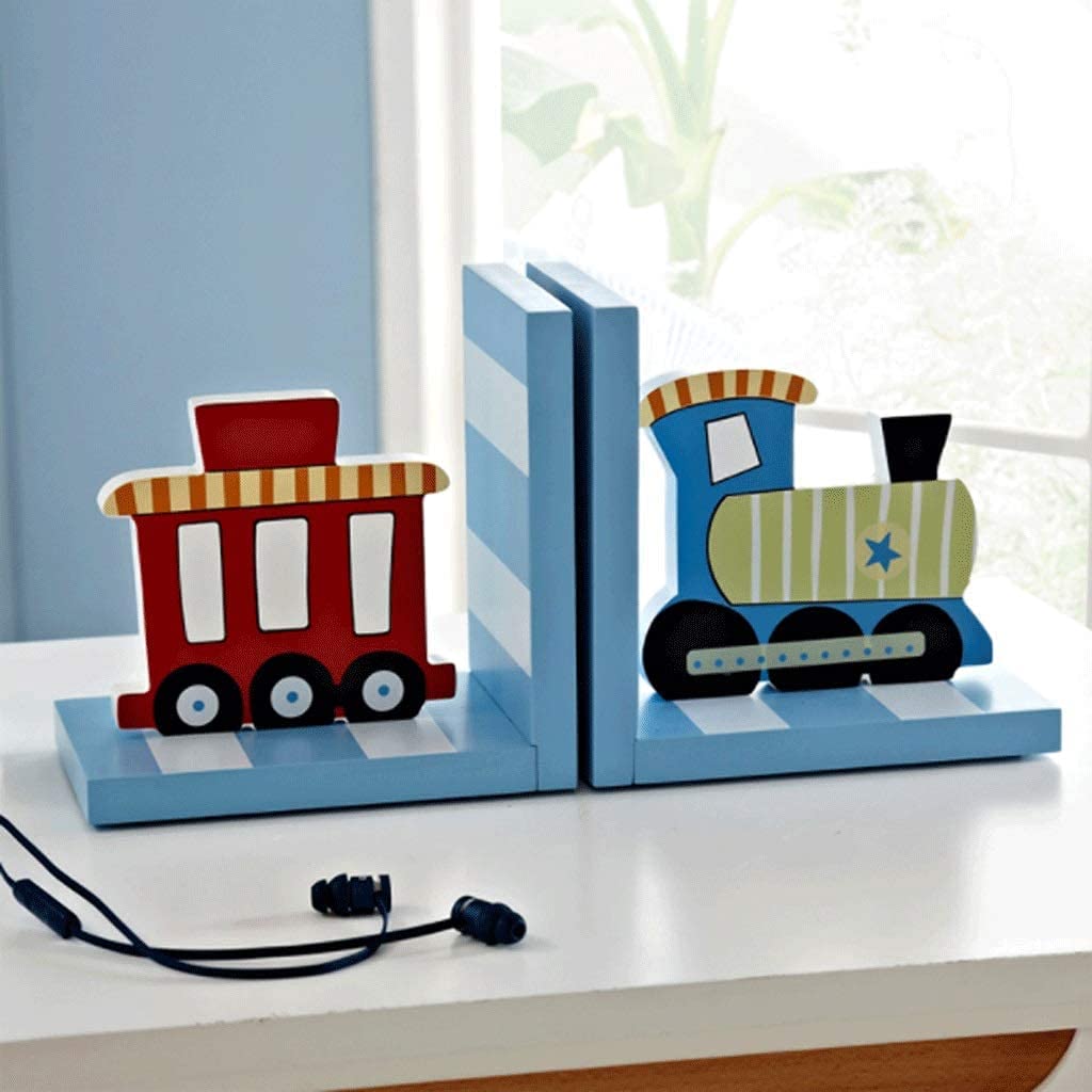 Podpórki do Książek Bookends dekoracyjne drewniane dziecięce Animal Bookends, Book Stopper Organizer na biurko dla chłopców lub dziewcząt Kolekcjonerski