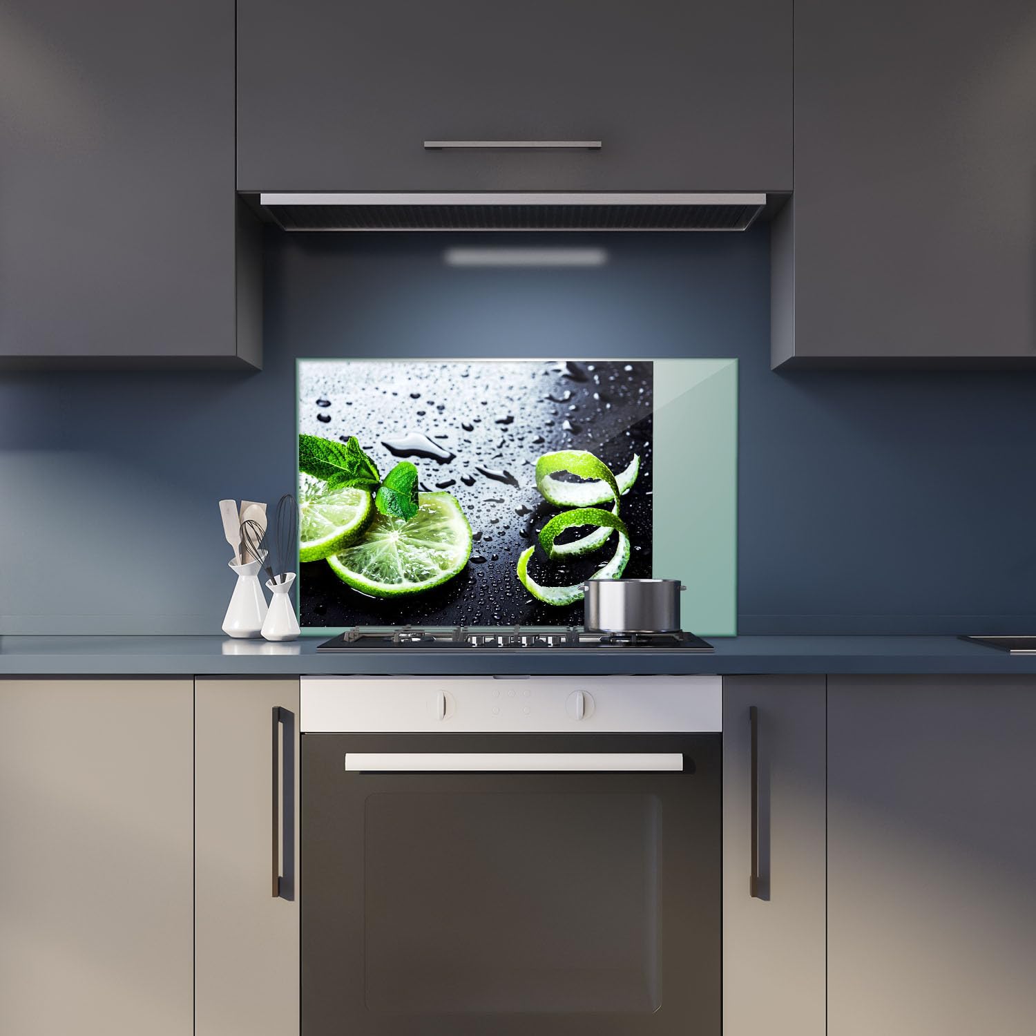 Herdabdeckplatte Abdeckung Ceranfeld Abdeckplatte Schneidebrett 1-Teilig 80x52 Lemon Grün Spritzschutz Glasplatte Ceranfeldabdeckung Schutz für Kochplatten Herdschutz Sicherheitsglas Glasschneidebrett