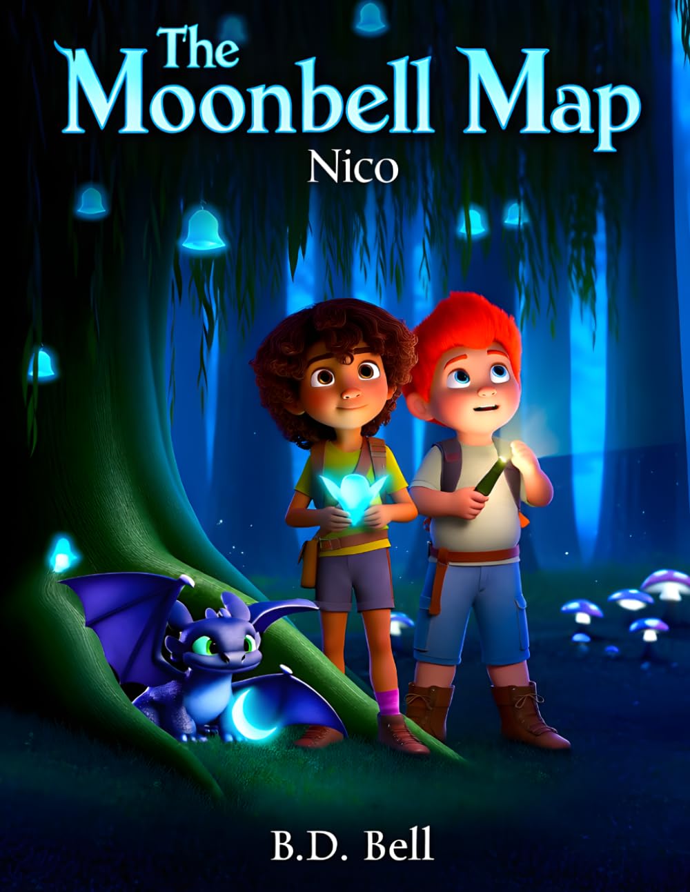 The Moonbell Map: A Magical Dragon Adventure About Courage, Friendship, and Brave Hearts for Kids (THE MOONBELL CHRONICLES)
