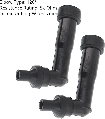 Miniatura 4 de Protector de tapa de arranque de bujía de 120 grados para motocicleta, scooter, ATV, 2 unidades