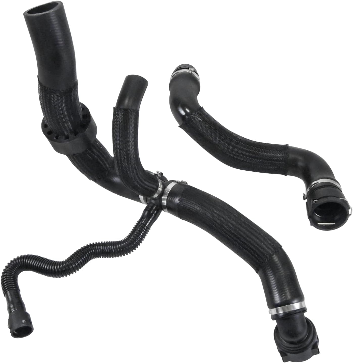 Upper and Lower Radiator Coolant Water Hose Compatible with Jeep Compass 2.4L 2017-2022 Replaces 68249897AB 53372349 68380330AA 68380330AB 68249896AC Cooling Coolant Reservoir Radiator Pipe