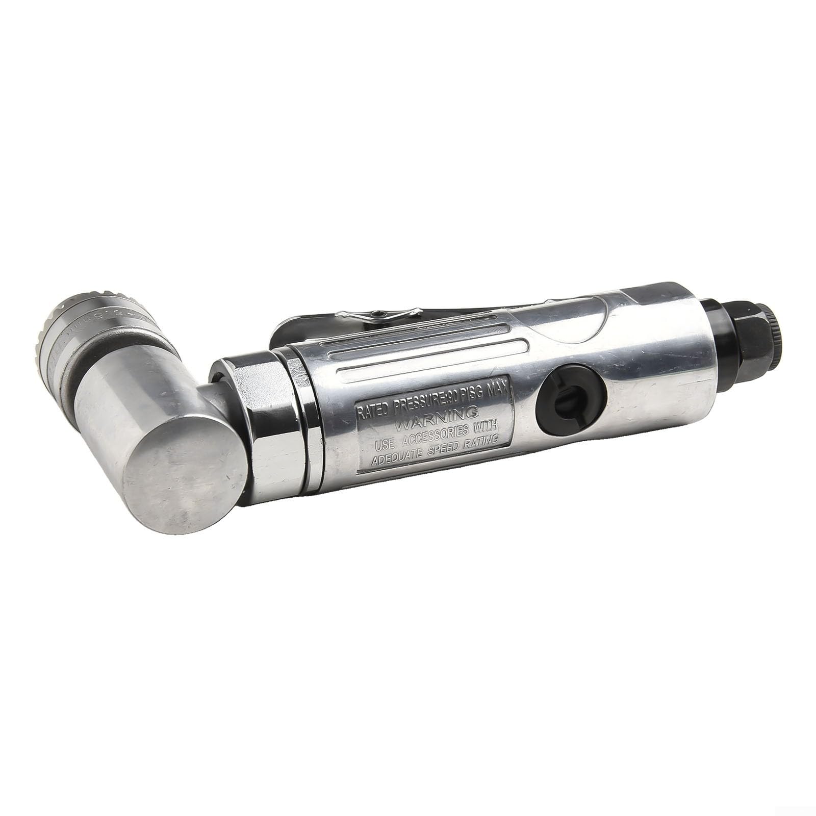 Eawfgtuw Perceuse pneumatique à angle droit coudé à 90 degrés mandrin 1/4 Outil pneumatique haute vitesse 15 000 tr/min pour atelier, applications à espace étroit, outil à air comprimé, équipement
