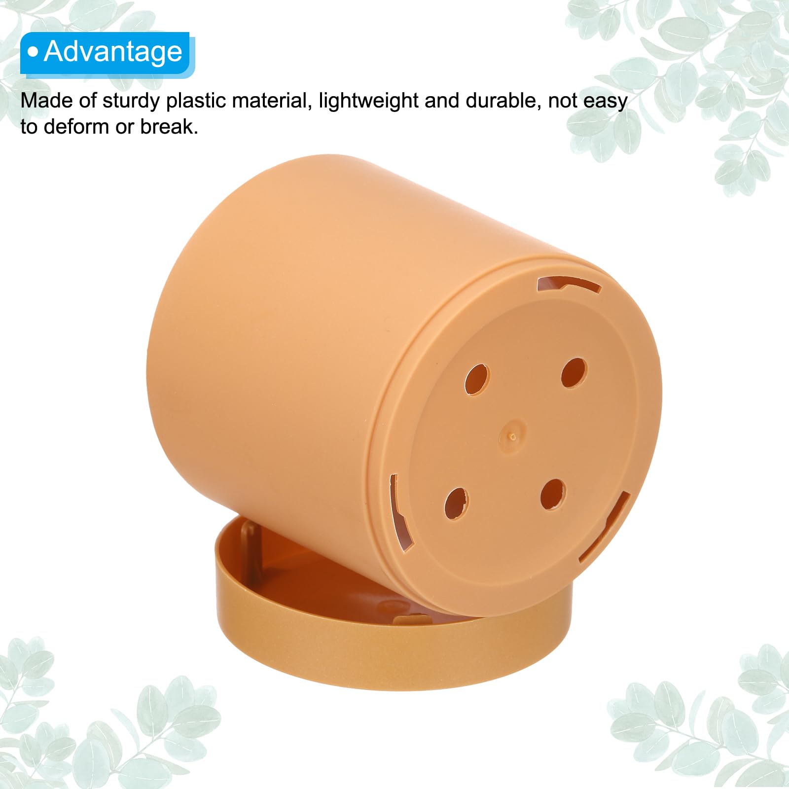 PATIKIL 4 Inch/10cm Plastic Plant Pots - Image 3