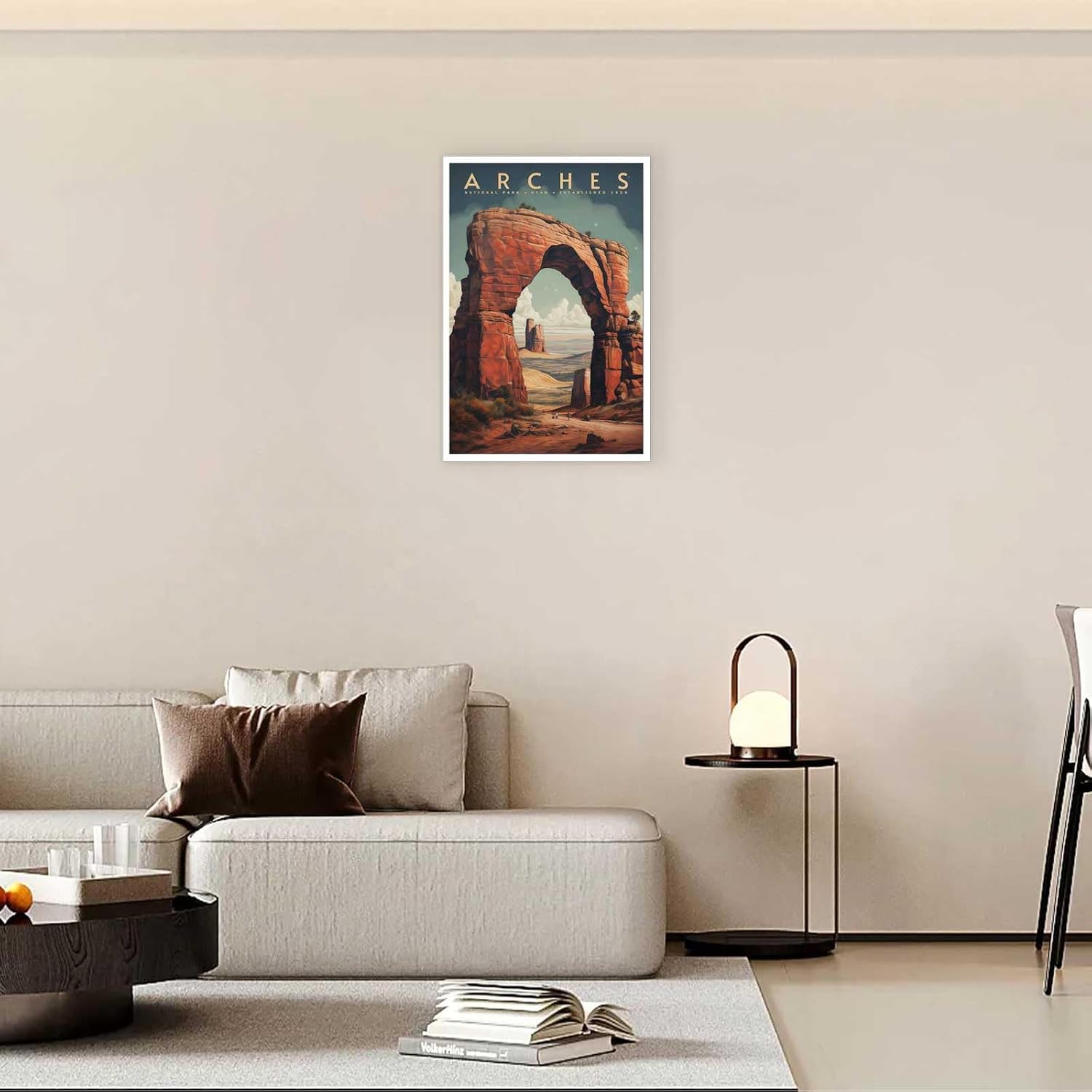 Vintage Arches National Park Poster National Park Canvas Wall Art Utah Park Delicate Arch Prints Painting For Home Bedroom Dorm Living Room Wall Decor 16x24in Unframed image 4