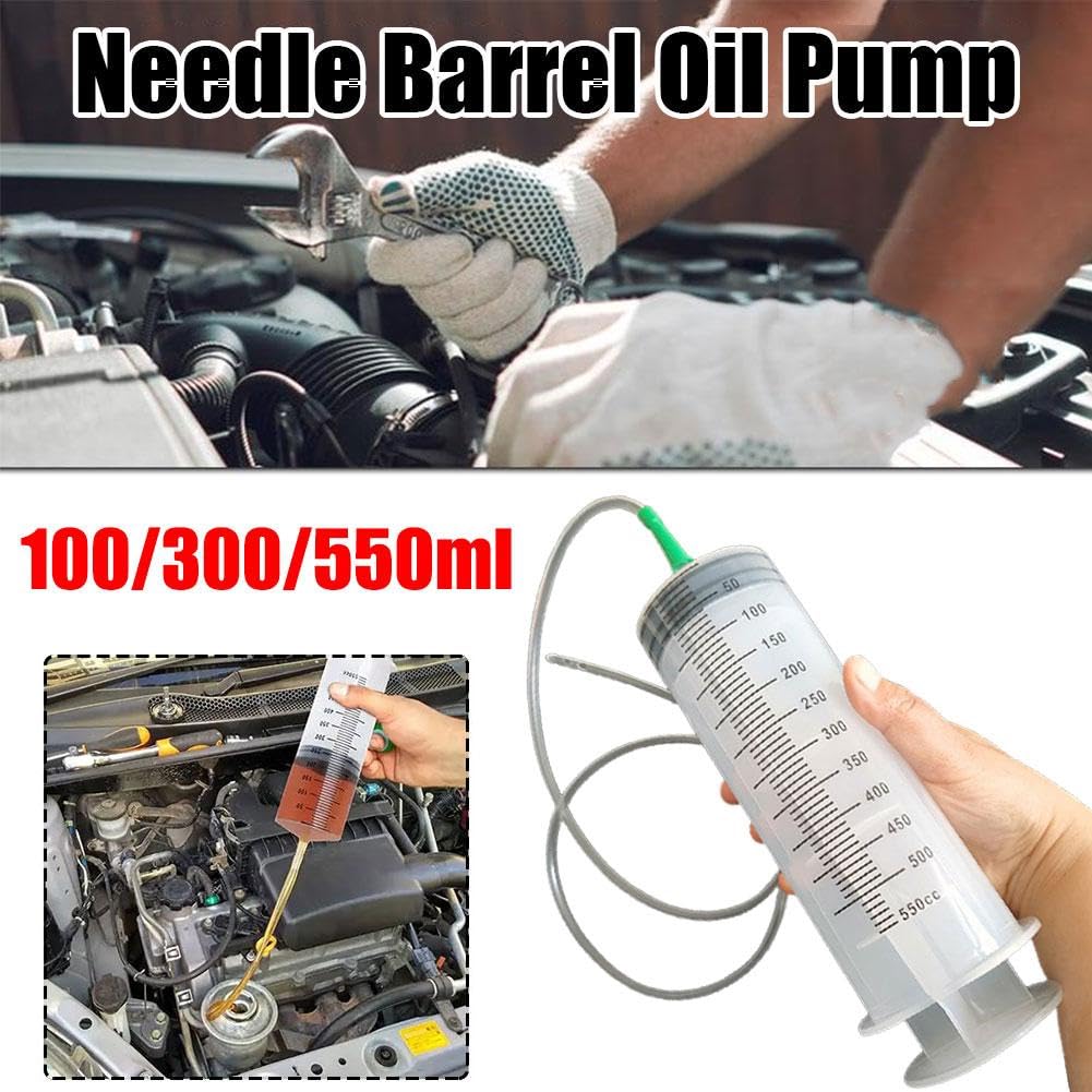 Siringa Grande Capacit&agrave; 60-200ml Con Tubo 1m | Pompa Per Olio, Liquidi, Riutilizzabile