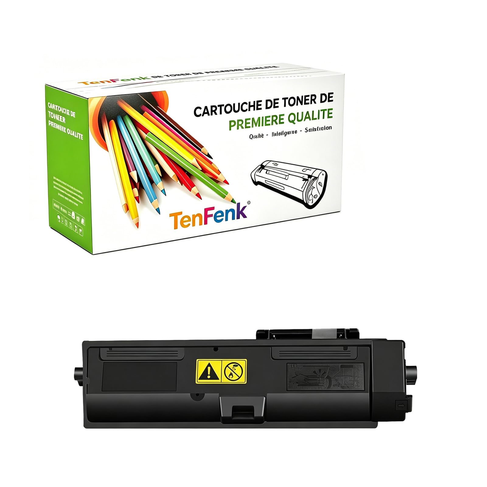 Compatibile Sostituzione Cartuccia Toner Per Kyocera TK-1162 TK1162 1T02RY0US0 Da Utilizzare Con Kyocera Ecosys P2040DN P2040DW Stampante,(Nero- 12000 Pagine),1 pack