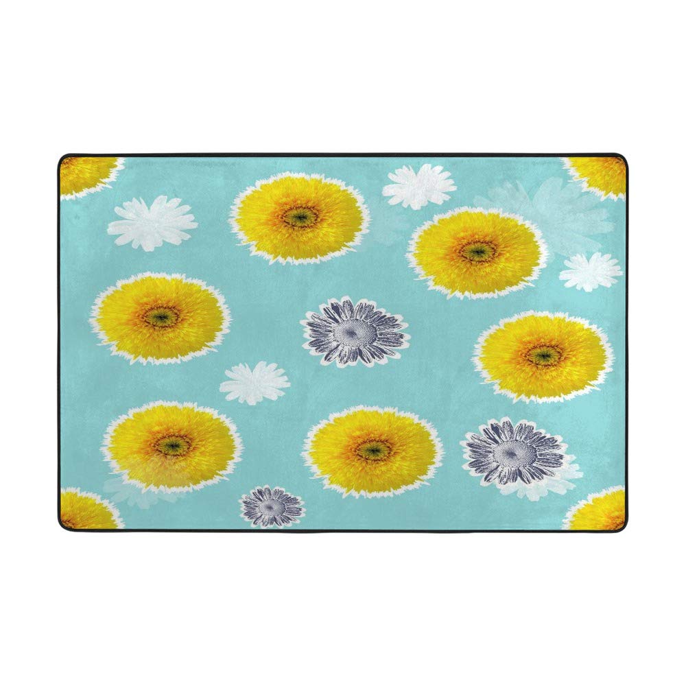 Tapis de salon moderne CHEHONG grand format floral pour salle à manger