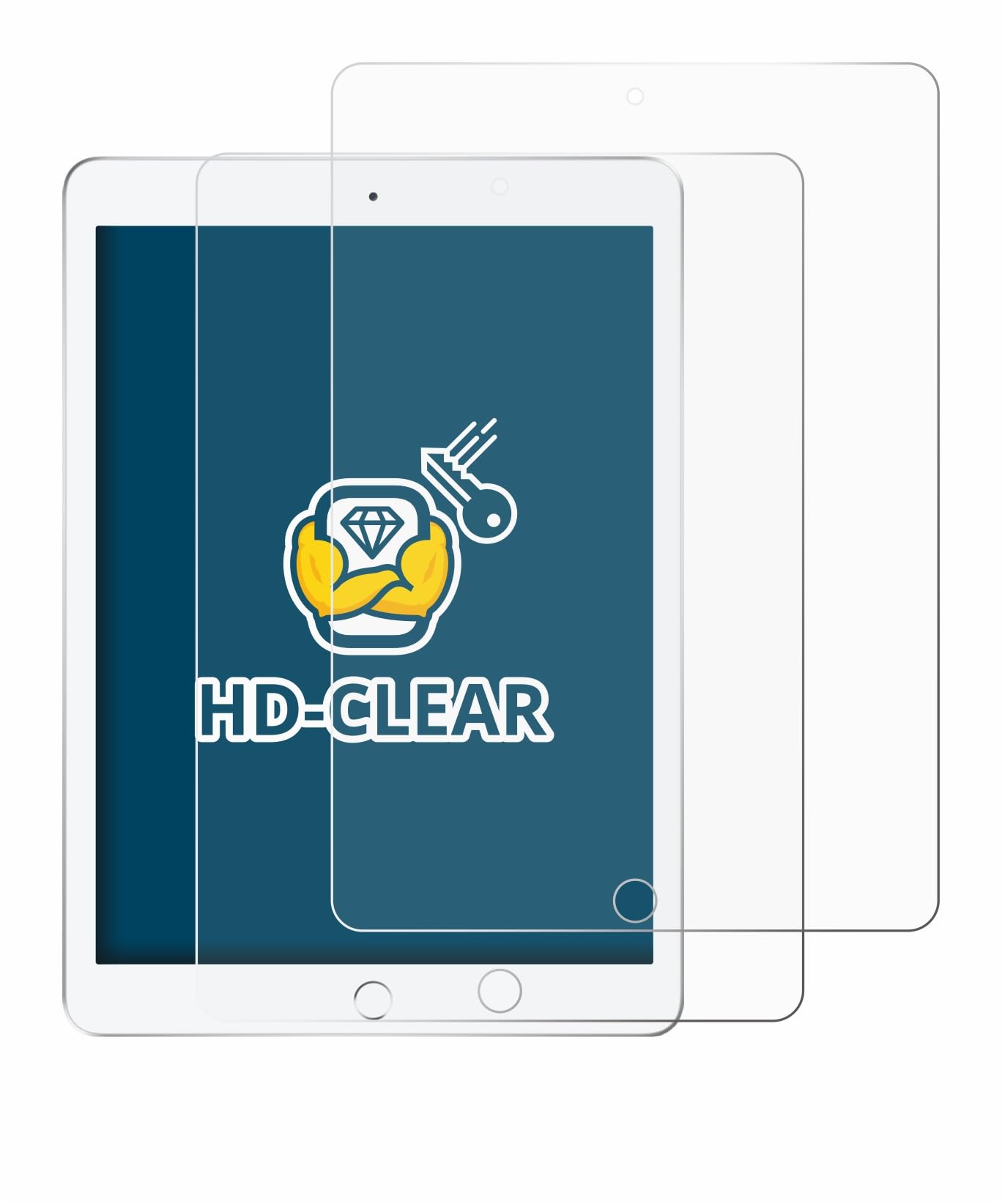 brotect Pellicola Protettiva per Apple iPad 9.7 2018 (6a. Gen.) Protezione Schermo (2 Pezzi) [Trasparente, Anti-Impronte