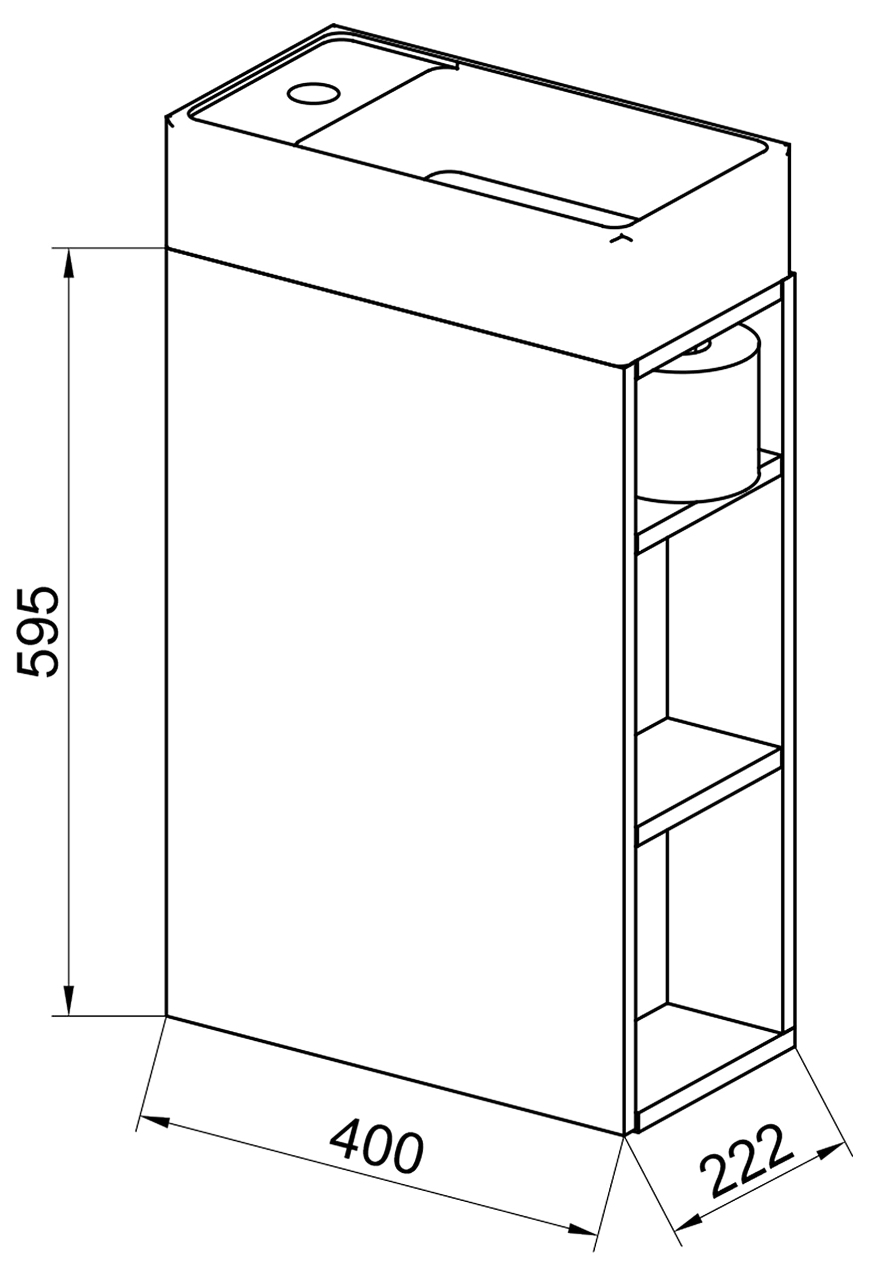 VCM Meuble Vasque Salle de Bain, Ensemble Salle de Bain Meuble, Ensemble Meuble Vasque Salle de Bain Anthracite