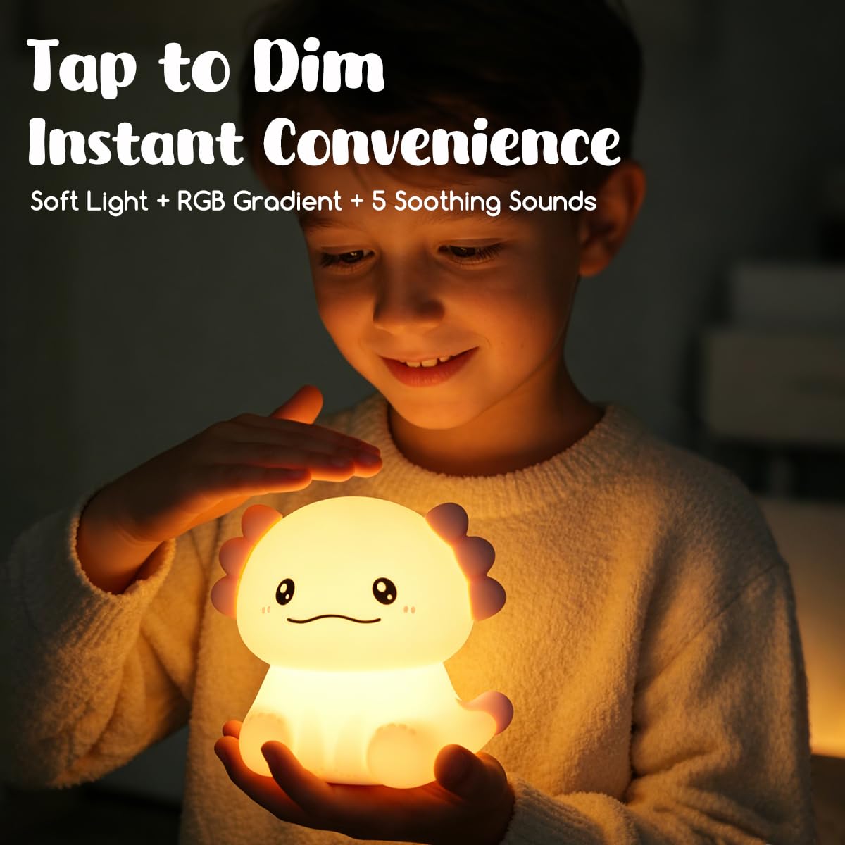 LEDHOLYT Kinder-Nachtlicht, niedliche Silikon-Vogel-Kinderzimmer-Lampe für Baby und Kleinkind, quetschbares Nachtlicht für Schlafzimmer und Kinderzimmer, Kindergeschenk (Vogel)