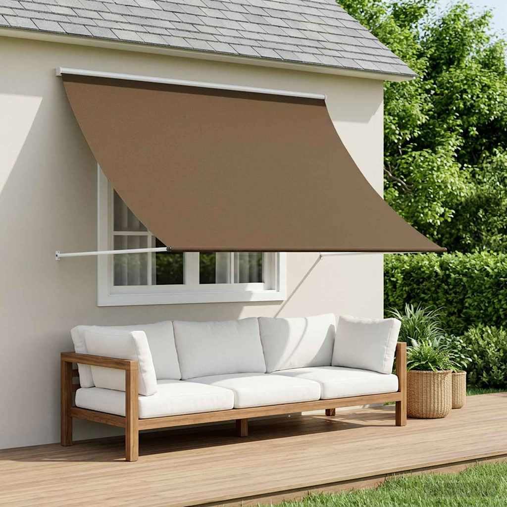 vidaXL Markise Taupe 250 x 150 cm, Moderner Sonnenschutz, UV-sicheres Tuch, verstellbare Beschattung, zurückziehbarer Garten