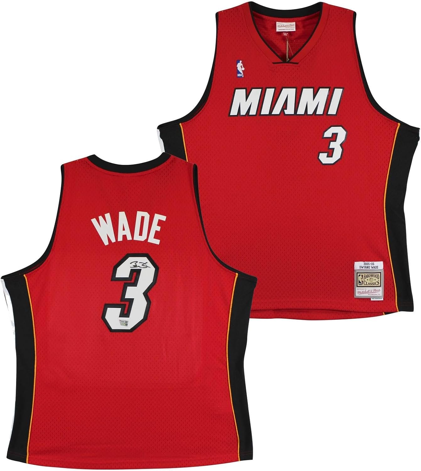 Heat Dwyane Wade Signed 2005-06 M&N HWC Swingman Jersey Fanatics - Autographed NBA Jerseys