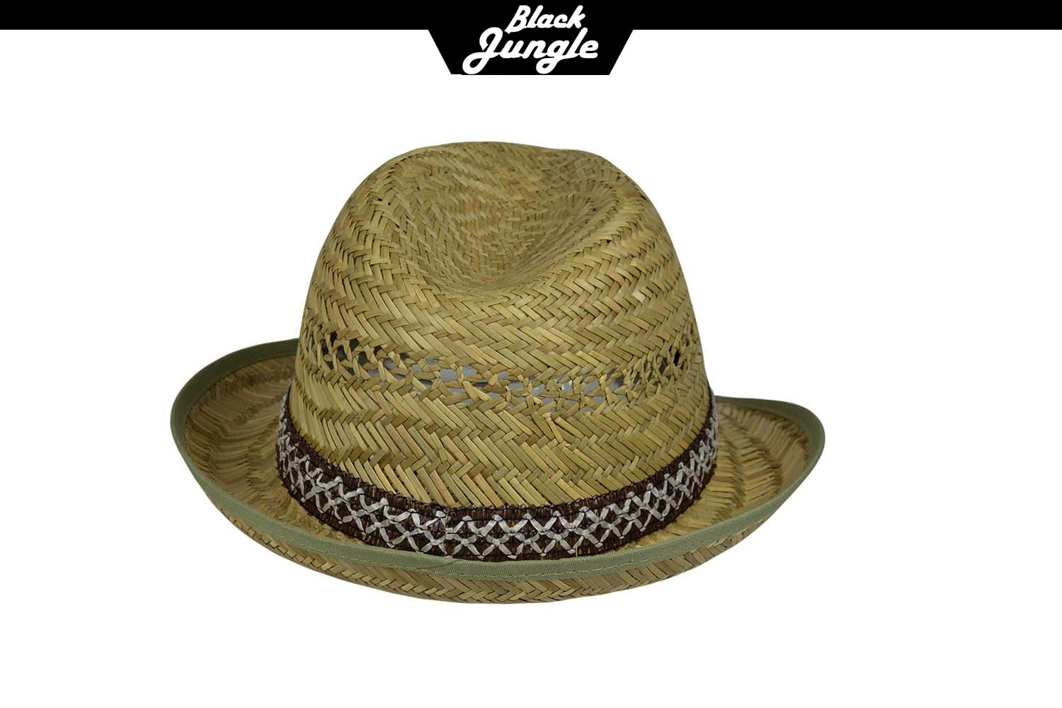 Black Jungle VENADO Cappello di paglia naturale cappello estivo cappello di paglia Havana Unisex Bogart Fedorahut