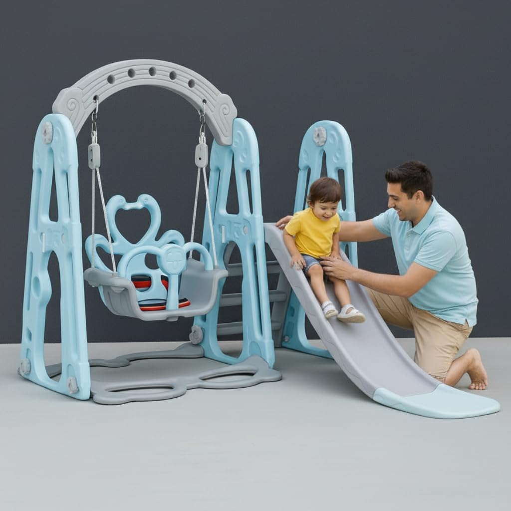 eHomeKart Slide Combo for Kids - Playgro Super Garden Slider Combo - for Boys and Girls - Perfect for Home/Indoor or Outdoor - 155 X 119 X 104 cm