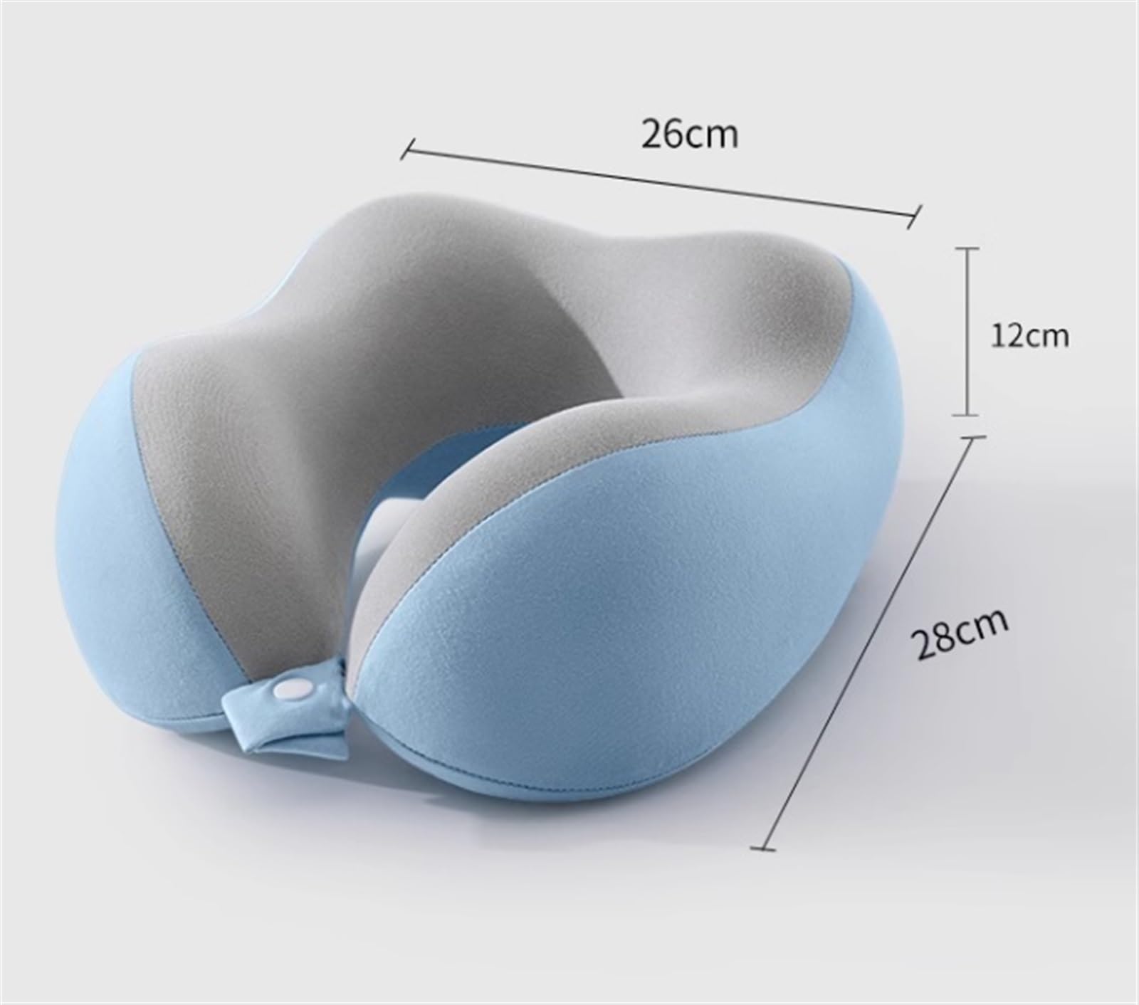 Almohada Viaje Almohada de Viaje de Espuma viscoelástica para el Cuello, Almohada de Viaje para avión, portátil Cojin Cuello Viaje(H)