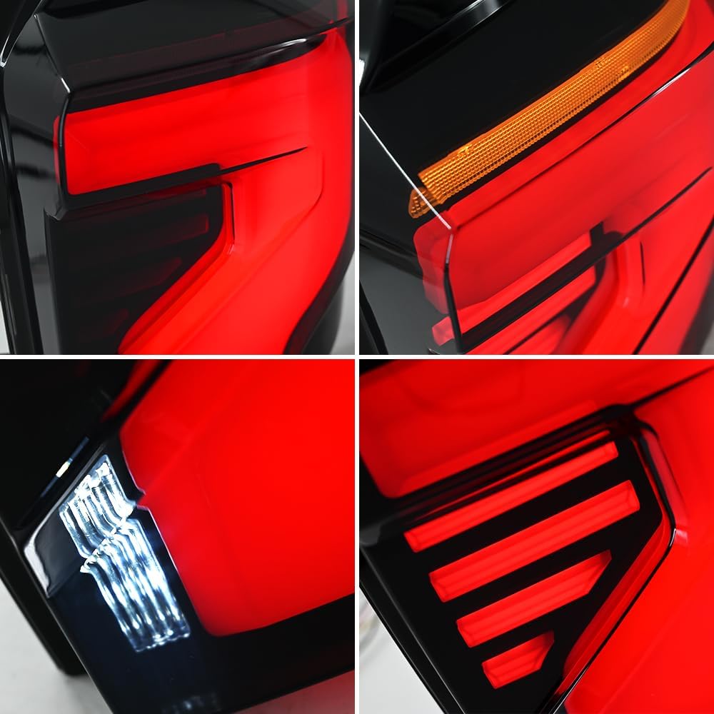 Tail Lights for 2010-2023 Toyota 4Runner Pickup Truck TRD/Limited/Off-Road/SR5/Sport/Nightshade 5th Gen Taillights with Animation Sequential Turn Signal Passenger & Driver Side Rear Lamp