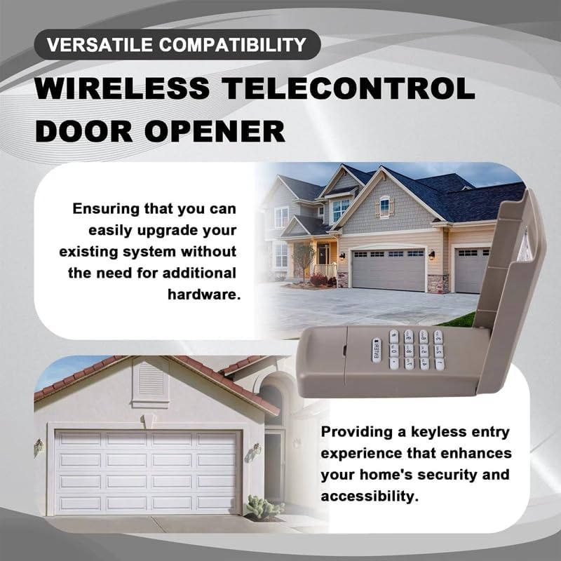 878MAX Remote Control Keyboard for Billion Code 390 MHz, Security+ 390 MHz, Security+ 315 MHz, Security+ 2.0 Tri-Band Gate