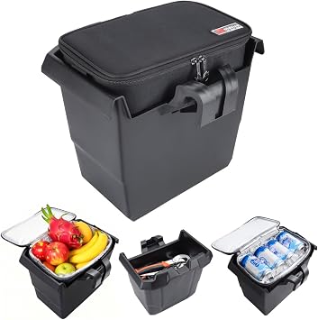 Removable Center Under Seat Storage Bins+ Portable Ice Chest Cooler for Can-Am 2016-2026 Defender HD8 / HD10 / HD5 / Max HD8 / Max HD10, Passenger Underseat Storage Box, Replace OEM #715003446