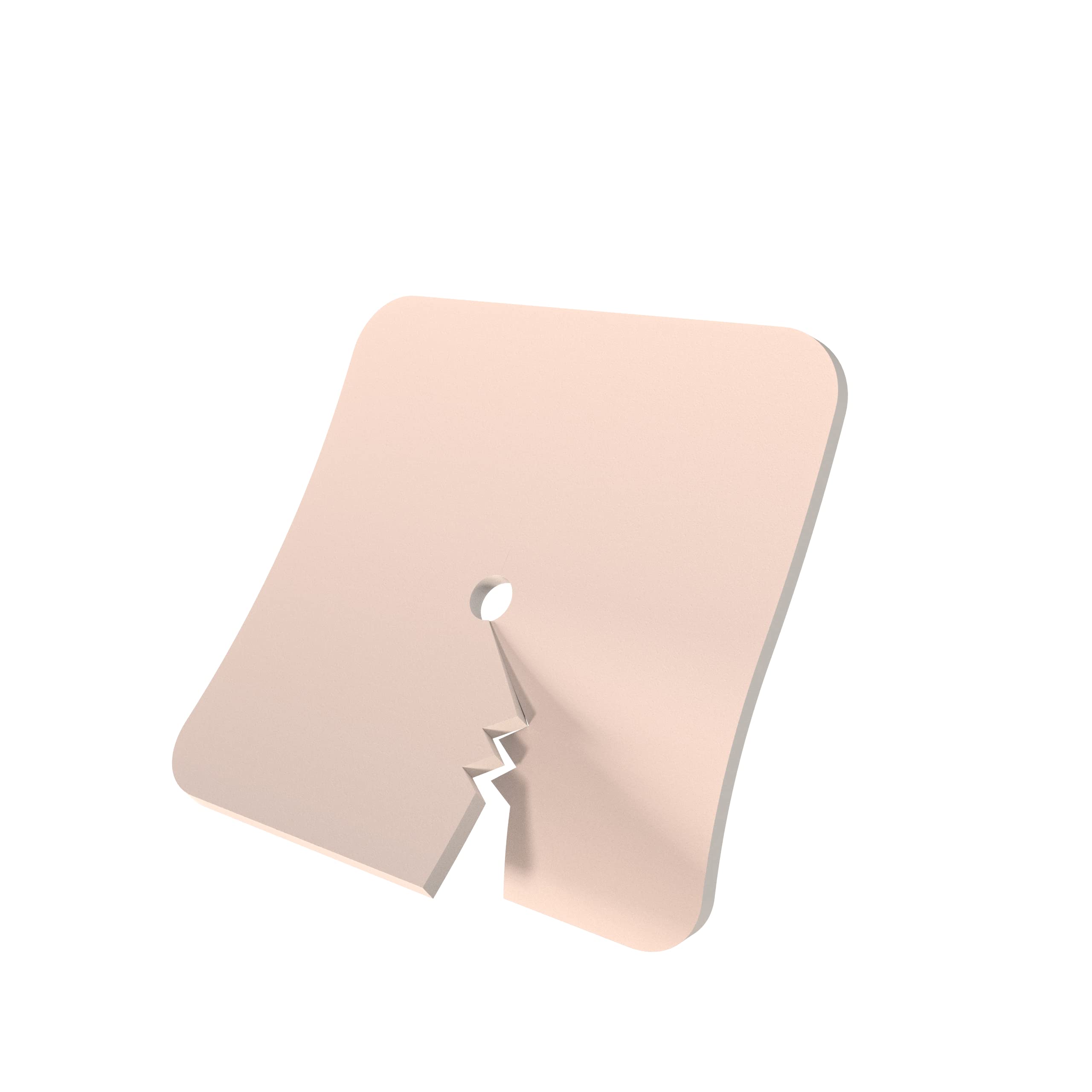Euroderm Foam Tracheo (cm 8 x cm 9)- Medicazione in schiuma di poliuretano per tracheotomia, altamente assorbente, Confezione 10 pezzi
