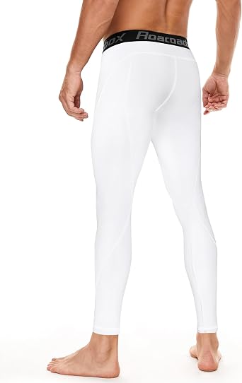 Roadbox 1, 2 or 3 Pack Men's Compression Pants Athletic Base Layer Cycling Tights Leggings for Running Yoga Basketball