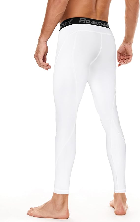 Roadbox 1, 2 or 3 Pack Men's Compression Pants Athletic Base Layer Cycling Tights Leggings for Running Yoga Basketball