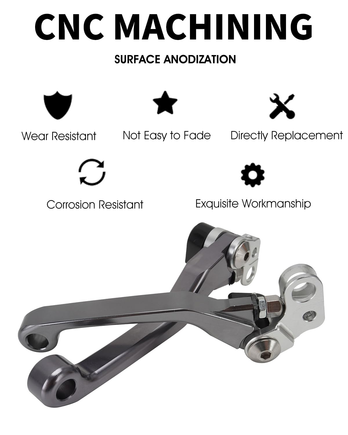 NICECNC Brake Lever Folding Front And Rear Wheel Brake
