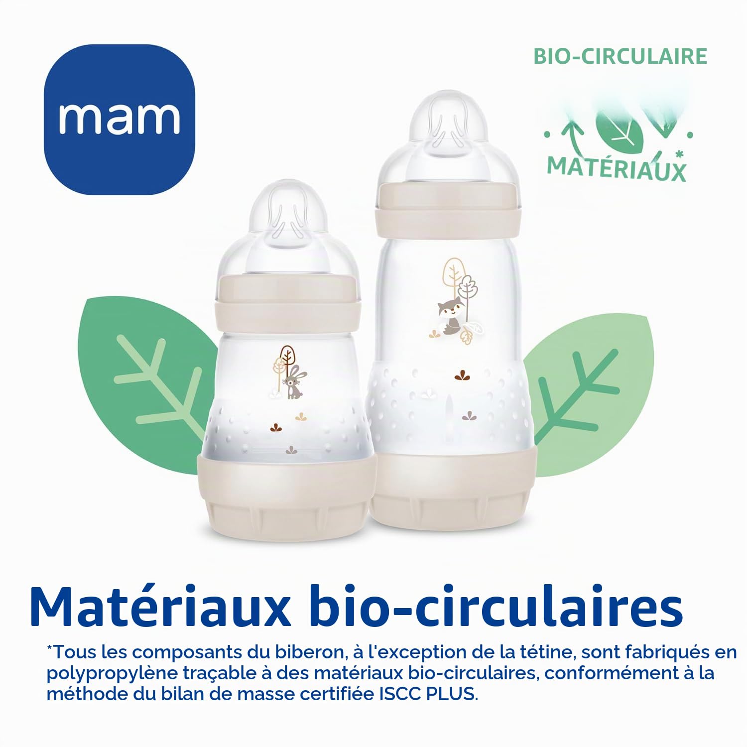 MAM Kit de démarrage composé de 2 biberons anti-coliques (160 ml et 260 ml) et de taille 1, d'une tétine de 0 à 6 mois et d'un goupillon