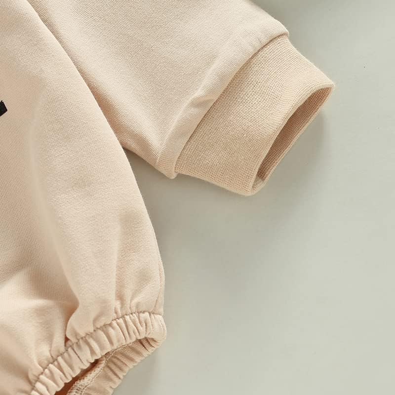 Vista 4 de FYBITBO Sudadera de cuello redondo para bebé niña y niño, mameluco de burbujas, camisa de manga larga, traje de San Valentín, ropa de otoño
