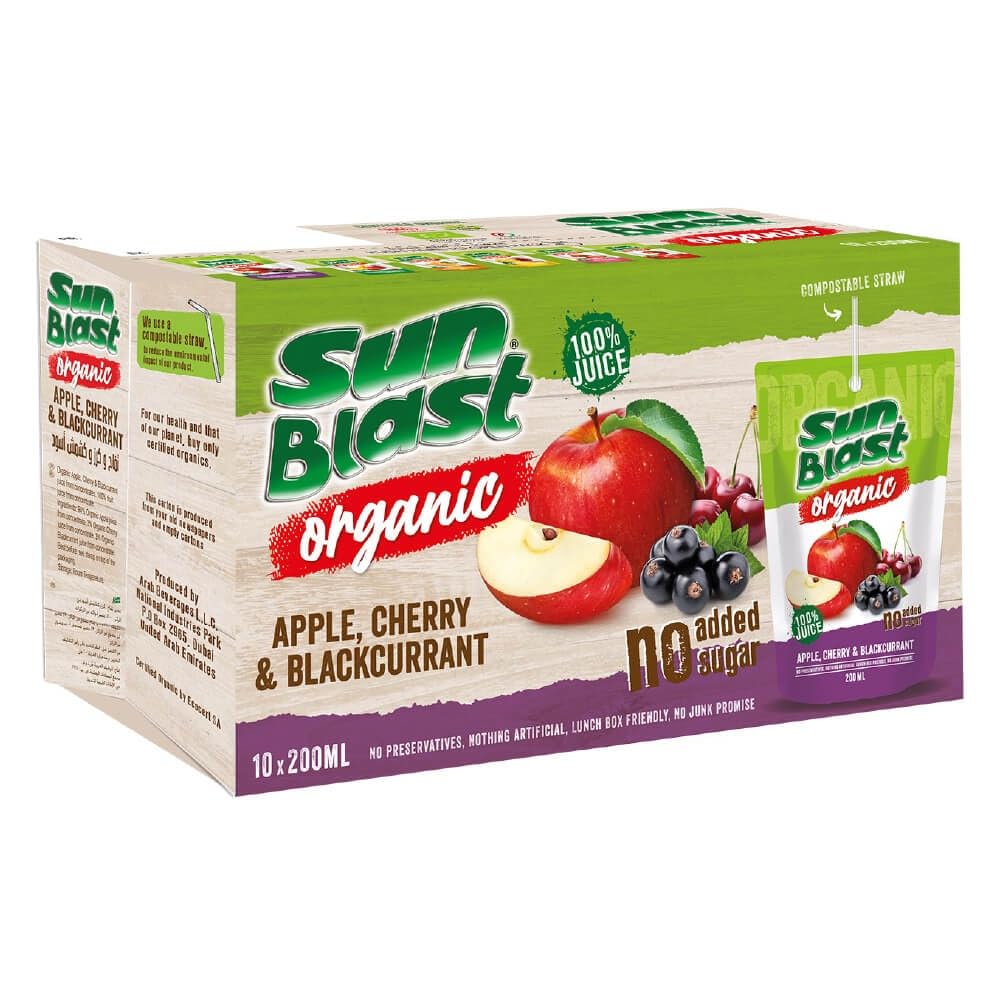 Organic Apple Cherry & Blackcurrant Juice 200ml x 10pcs