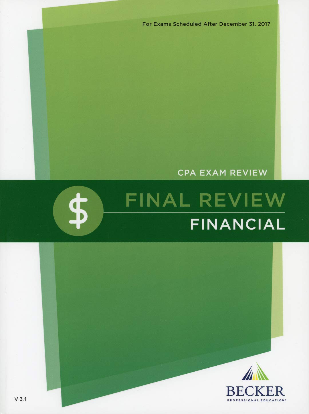 Becker Final Review Financial V. 3.1 Paperback – January 1, 2017