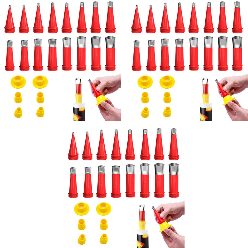 Serplex Caulking Nozzles - Stainless Steel Set -8