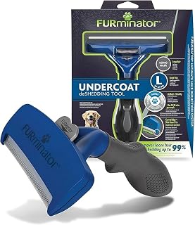 FURminator Ferramenta de descamação de subpelo para cães grandes e longos 23 – 41 kg