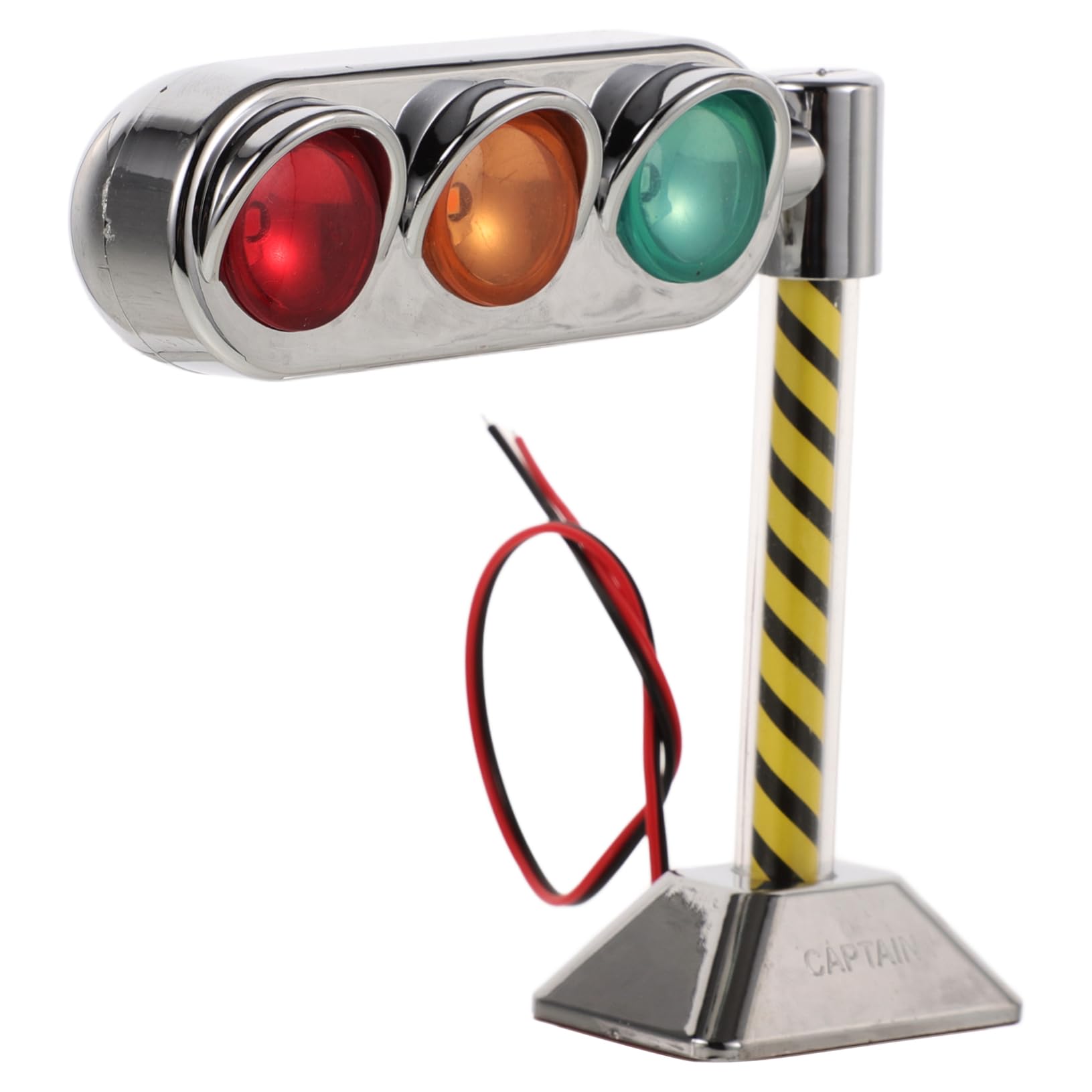 HEALEEP Mini Traffic Signal Light Model for Car Interior and Table Decoration with Lighting, Plastic Material, Fun Element Style, Enhancing Visibility and Adding Realistic Street Lamp