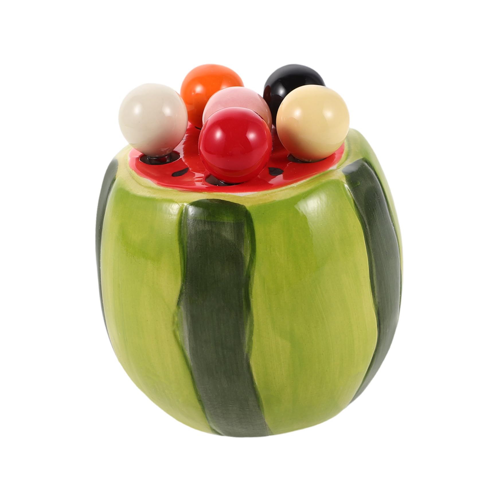 PRETYZOOM 1Set Cute Fruit Fork Set with Unique Watermelon Storage Jar Salad Forks for School Lunch Appetizers Desserts More Fun Dining Experience