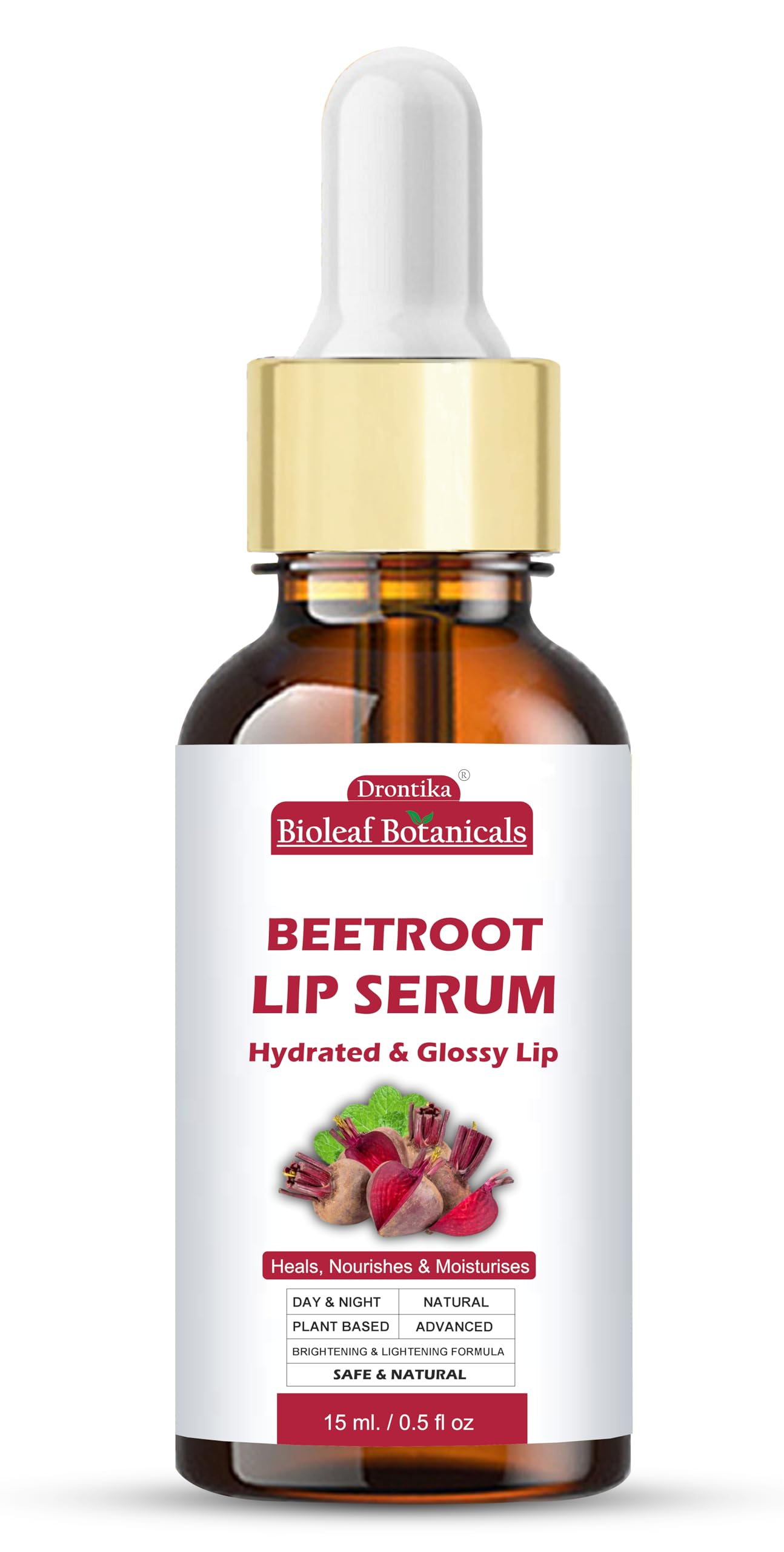 Drontika Bioleaf Botanicals Beetroot Lip Serum | For Dark & Pigmented Lips | for Women & Men 15 ml-image-18