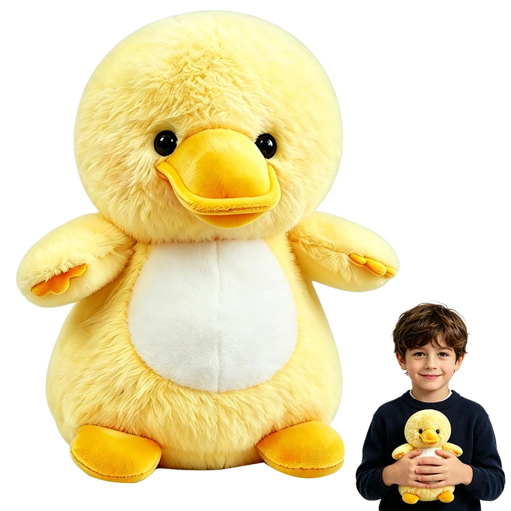 Mifklmv Yellow Soft Duck Plush Toy, 25Cm Duck Teddy, Cute Ducks Soft Plush Animal Doll, Warm Plush Gifts For Kids Birthday, Christmas, Valentine's Day, Children's Day, New Year