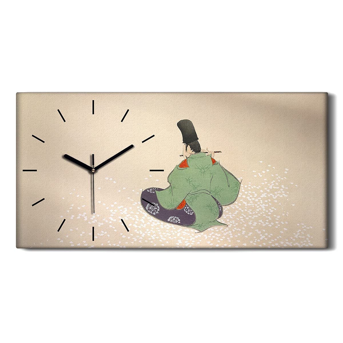 Horloge sur Toile Ne Pas Tic Tac pour Supprimer le Bruit dans la Chambre Art Mural 60x30