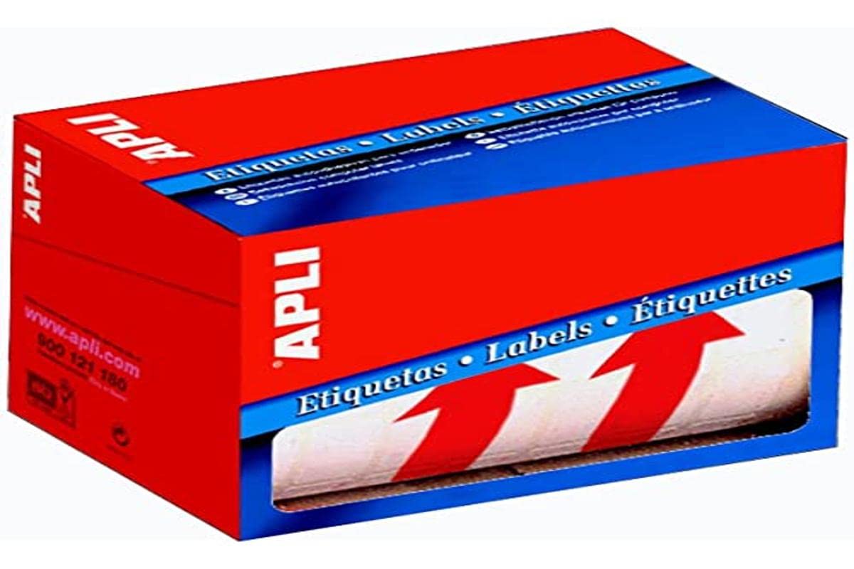APLI 12402-Rollo etiquetas flecha posición vertical 200 u.