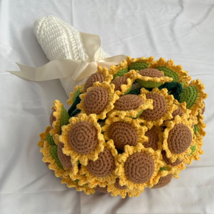 Amazon.co.jp: ひまわりブーケブランケット かぎ針編みキット初心者