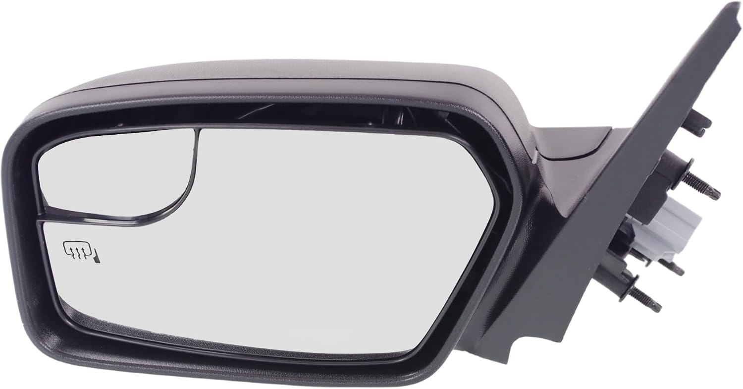 Compatible with 11-12 Fusion/Milan Rear View Mirror Power Heat w/Puddle Lamp Textured Left Side