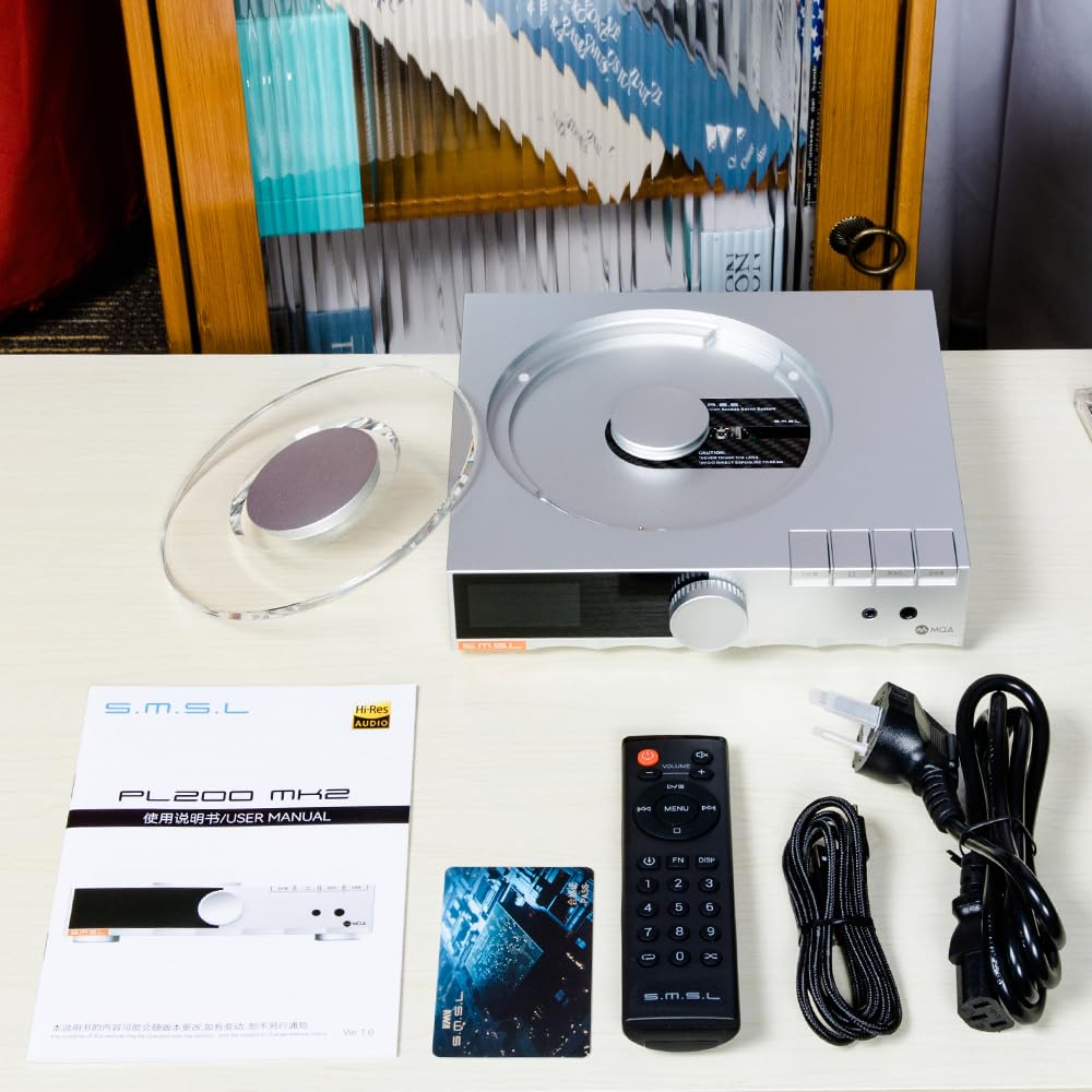 SMSL PL200 MK2 All-in-One lettore CD DAC amplificatore per cuffie, ES9039Q2M Desktop HiFi Audio