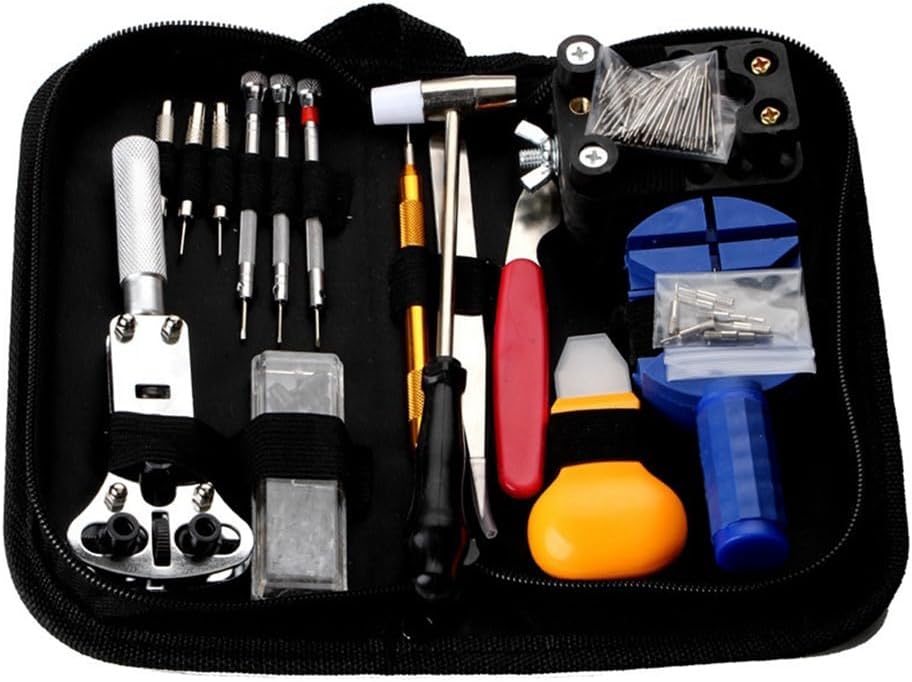 Watch Repair Tool Watch Repair Kit Tool Set 147 Pieces Watch Strap Opener Watch Repair Combination, As Shown
