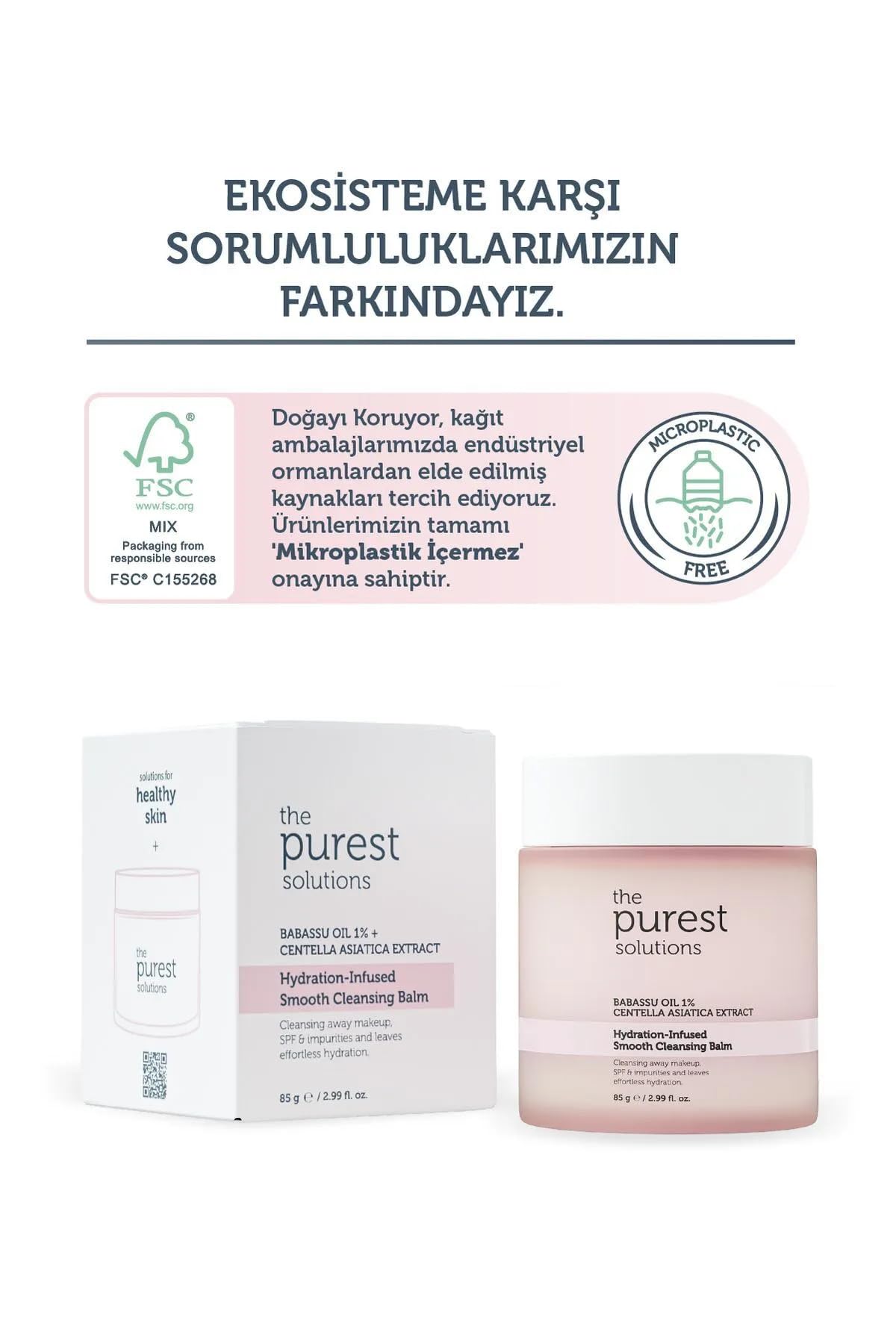The Purest Solutions Feuchtigkeitsspendender und antioxidativer Reinigungsbalsam für empfindliche und trockene Haut