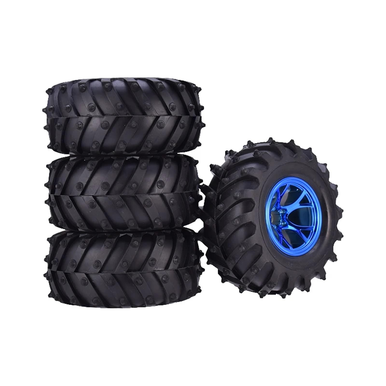para HSP para HPI 1/10 Neumáticos Monster Goma Llantas Plástico para Cubo 12mm Hex 120mm Piezas Mejora RC Todoterreno Camión Coche Modelo Accesorio Piezas NeumáTicos RC
