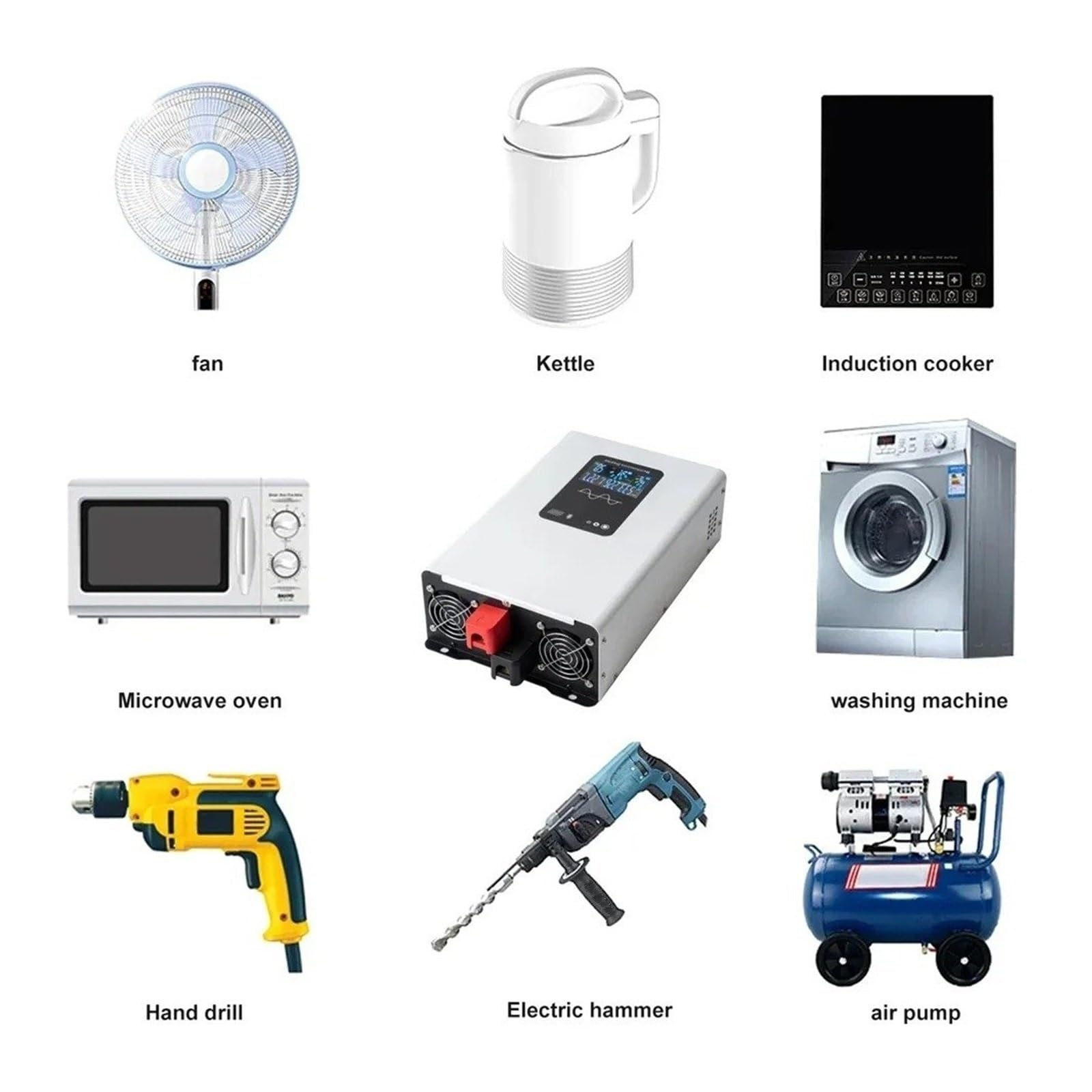Inversor Corriente Inversor Onda Sinusoidal Pura 8000 W 4000 W 8 KW 4 KW 12 V 24 V 48 V 60 V A CA 220 V 120 V Convertidor Voltaje 50 Hz 60 Hz(24V,220V 50HZ,Universal)