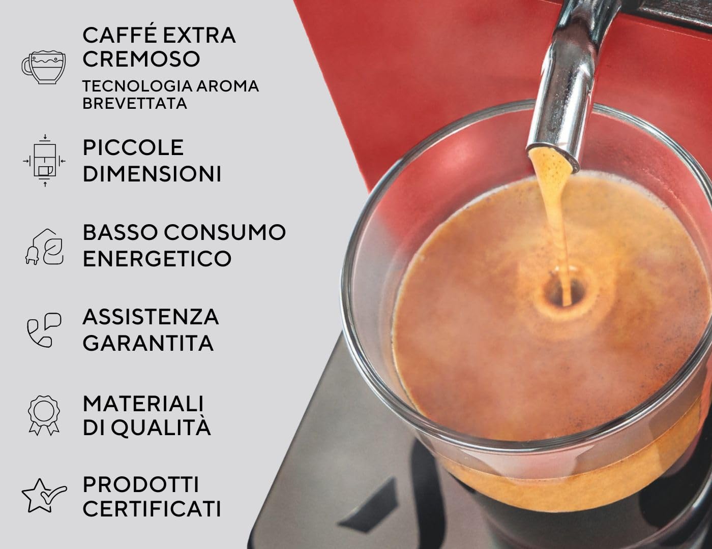 Aroma Plus+ Ocean Macchina caffè espresso cialde ESE 44 (Blu)