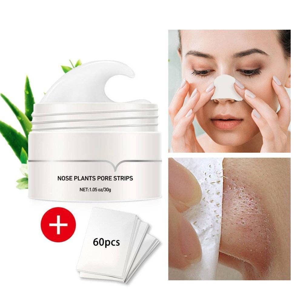 Lanbena Blackhead Remover Nose Strips Cleaning Blackhead Strips Pore Blackhead Removal Peel off Nose Strips Natural Purifying Face for All Skin Types Deep Cleansing Pore : Beauty & Personal Care