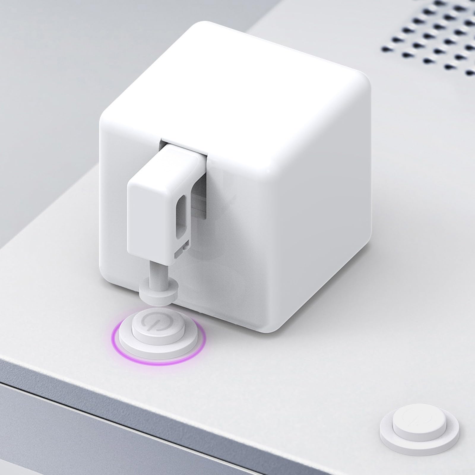 Fingerbots Plus Smarts - Pulsador de botón de robot con control táctil para control remoto con aplicación Smarts Life, comandos de voz, temporizador (blanco)