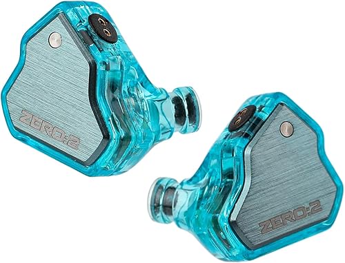 Miniatura 5 de Linsoul 7Hz x Crinacle Zero Monitor de oído de 2 pulgadas, IEM de controlador dinámico de 0.394 in actualizado, auriculares con cable, auriculares