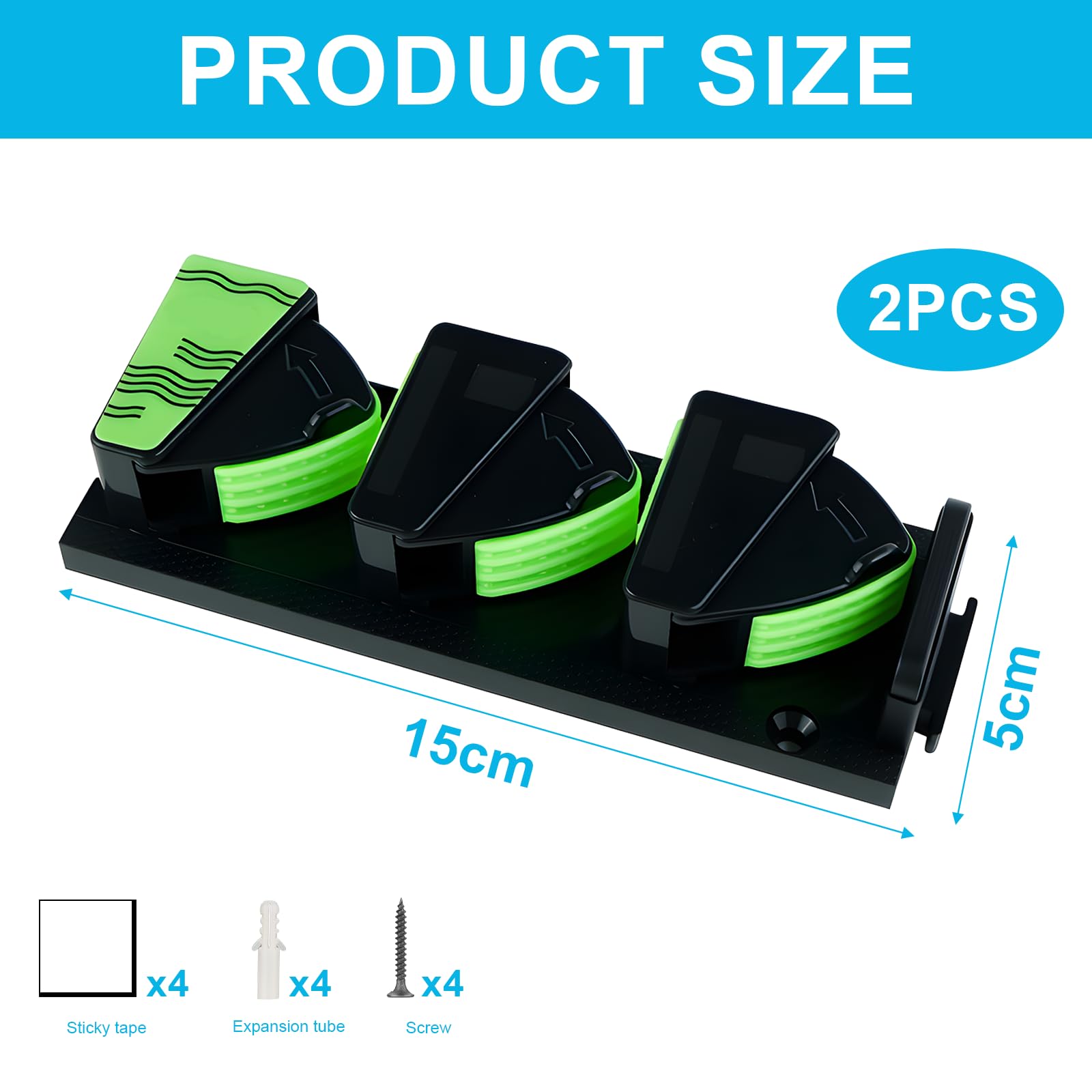 Soporte Cañas de Pescar Portacañas Plástico Goma UV Antideslizante Juego 2 Unidades Barco